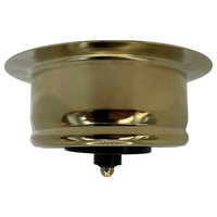 SinkSense Satin Gold 3.5" Disposal Flange Drain with Stopper