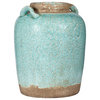 Candia Vase, Pale Turquoise, 10.8"