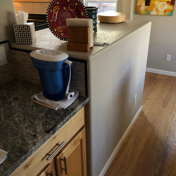 Butcher Block Top Before