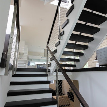 Project #70 | Open-Riser Staircase with Cable Railing