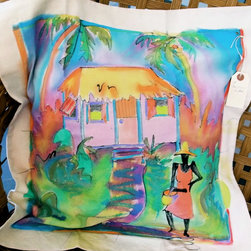 Lyris Tracey/Island Mantra Home - Caribbean Art Pillows - Decorative Pillows