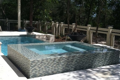 Inspiration for a timeless pool remodel in Orange County