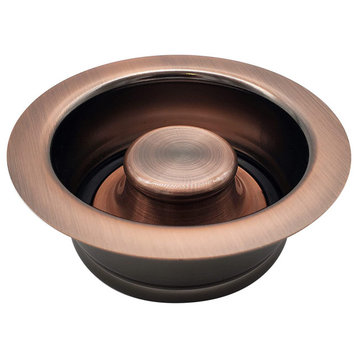 InSinkErator Style Disposal Flange and Stopper, Antique Copper, Antique Copper