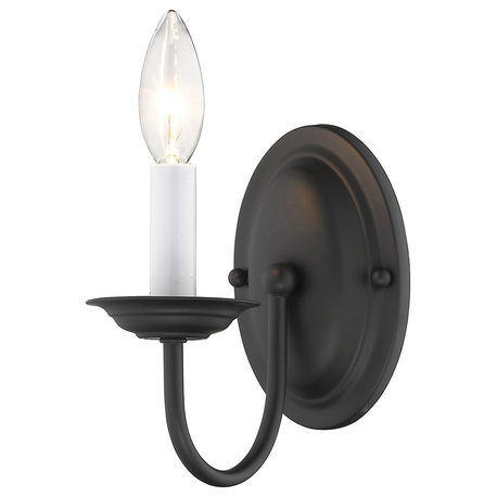 Home Basics Wall Sconce, Black