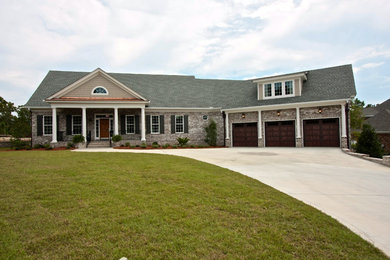 Example of an arts and crafts exterior home design in Other