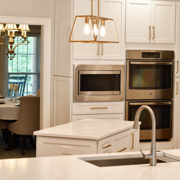 Transitional White Kitchen Remodel Williamsburg, VA