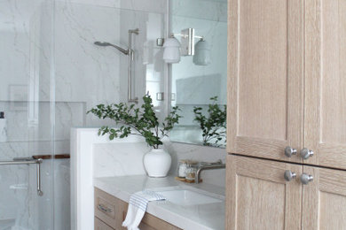 Inspiration for a coastal bathroom remodel in San Francisco