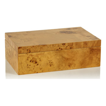 Oblong Rectangular Wooden Box with Lid29 x 11 x 8 cmPlain Decorative Pine 