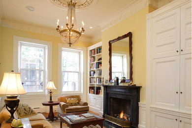 Elegant living room photo in Philadelphia