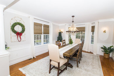 Inspiration for a cottage dining room remodel in Boston