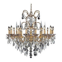 Elegant Lighting - Elegant Lighting 9716D35FG/EC Chandelier Ana Collection - Chandeliers
