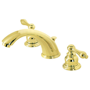 Kingston Brass KB972ALB Widespread Bathroom Faucet, Polished Brass