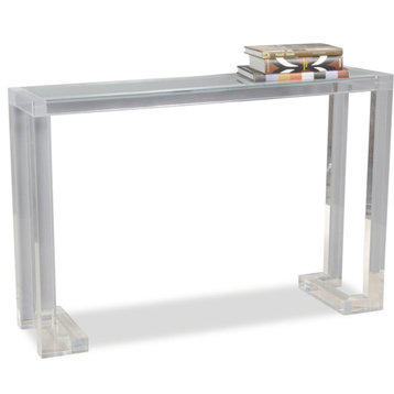 Ava Console Table, Clear