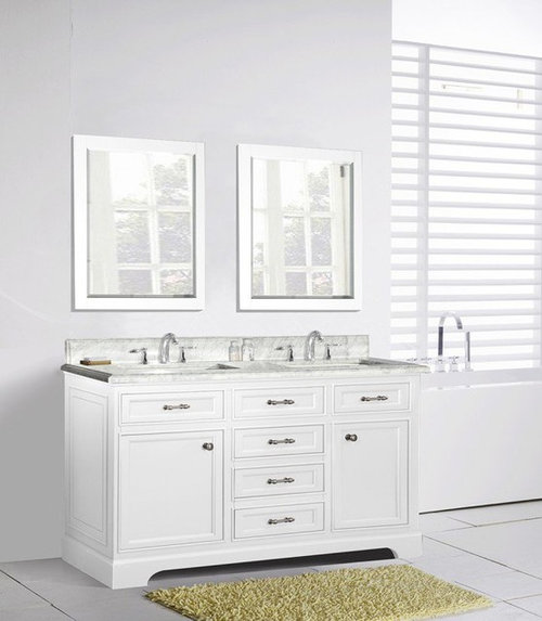 Need help with mirror size for 60" double vanity