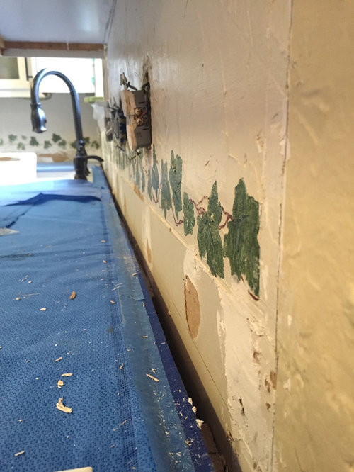 Tile Backsplash above butcherblock