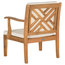 Safavieh Mallorca Outdoor Living Set, 4-Piece, Teak Brown and Ecru