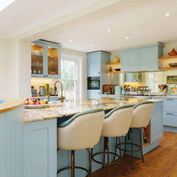 Salcombe Blue Shaker Kitchen