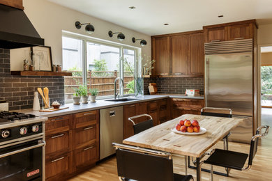 Midcentury kitchen in Portland.