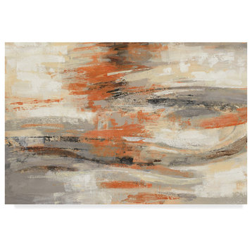 Silvia Vassileva 'Golden Dust Crop Orange' Canvas Art, 22x32