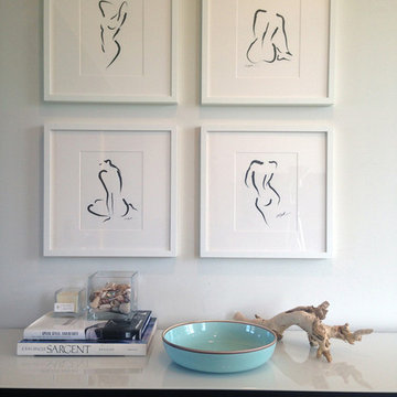 Beachy Bedroom Vignette