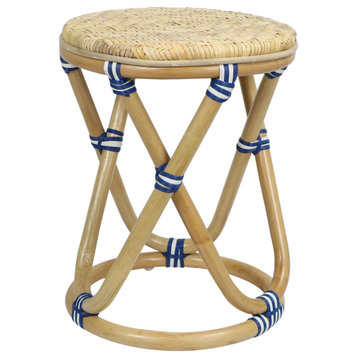 Matthew Izzo Home Cannes Rattan Side Table