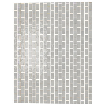 Anacleto Ceramic Pressed 1"x2" Mosaic Tile, White
