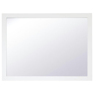 Elegant VM24836WH Aqua Rectangle Vanity Mirror 48", White