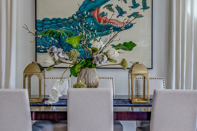 Dining room - transitional dining room idea in New Orleans