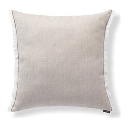 Herringbone Ivory Linen Cushion - Scatter Cushions