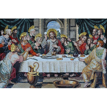 Christian Mosaic Art, The Last Supper, 30"x47"