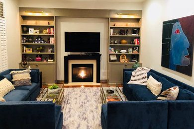 Inspiration for a living room remodel in DC Metro