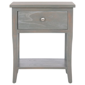 Janalyn End Table With Storage Drawer, Ash Gray