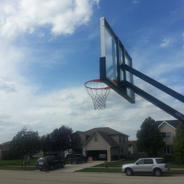 Jonathan F's Pro Dunk Gold Basketball System on a 40x30 in New Lenox, IL