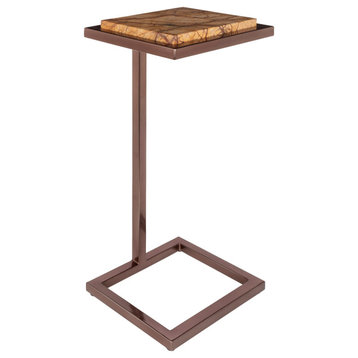 Surya Stone Age AGE-002 End Table, Brown