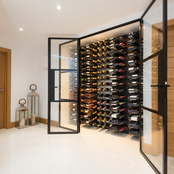 Sophisticated Wine cupboard encapsulated through majestic Origin Internal Doors