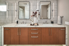 Earthy Contemporary Primary Bathroom