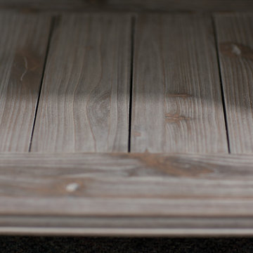 Weathered Wood Kitchen Island