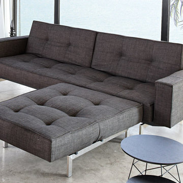 Innovation USA | Splitback Begum Dark Brown Sofa Bed | Arms -$1530.46