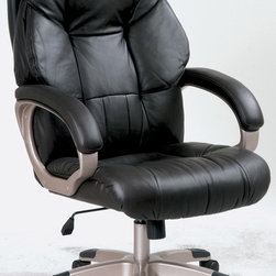Executive Leather Office Chair in Espresso - Office Chairs