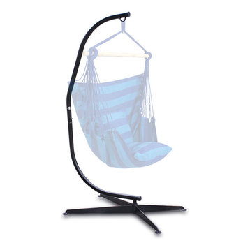 Hammock C Frame Stand for Hanging Air Porch Swing Chair