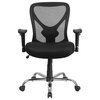 Big and Tall Black Mesh Chair Go-2032-Gg