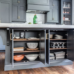 Summit, NJ &ndash; Transitional &ndash; Gray Kitchen Cabinetry - Kitchen Cabinetry