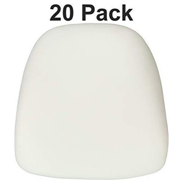 20 Pk. Hard Ivory Fabric Chiavari Chair Cushion