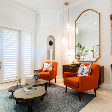 Elegant open concept Living and Dining room
