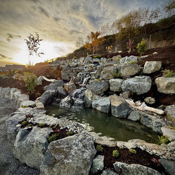 Waterfall Foodscape | Edible Landscape with Natural Water Feature
