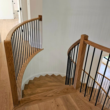 Project #110 | Beautiful Curved Staircase with Circular Balcony