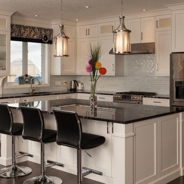 Transitional White Kitchen