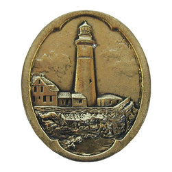 Inviting Home Inc. - Lighthouse Knobs, Bright Brass - Cabinet And Drawer Knobs