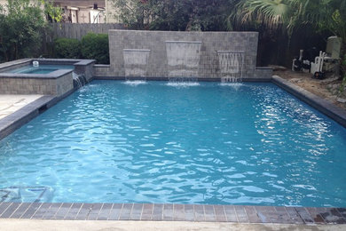 Example of a classic pool design in Houston