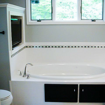 Black & White Master Bathroom in Lititz